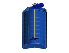 Емкость T 500 с лопастной мешалкой